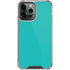 Aqua Blue Blue Solid iPhone 13 Pro Max Clear Case