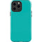 Aqua Blue Blue Solid iPhone 13 Pro Max Impact Case