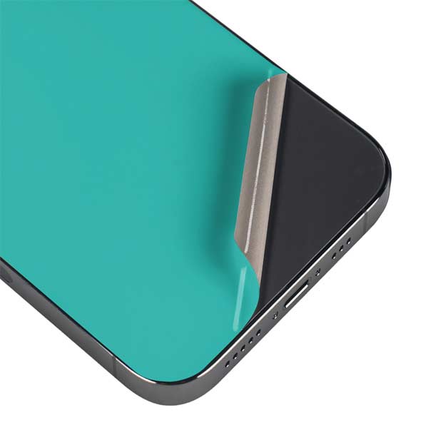 Aqua Blue Blue Solid Skin for iPhone 13 Pro Max | Skinit