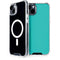 Aqua Blue Blue Solid iPhone 14 Plus MagSafe Case