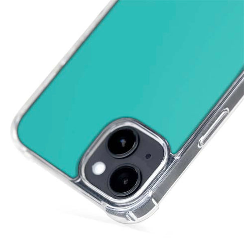 Aqua Blue Blue Solid iPhone 14 Plus MagSafe Case