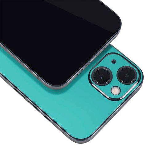 Aqua Blue Blue Solid iPhone 14 Plus Skin