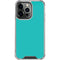 Aqua Blue iPhone 15 Pro Clear Case