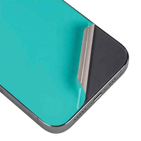 Aqua Blue Blue Solid iPhone 14 Pro Max Skin