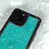 Aqua Blue Blue Solid iPhone 14 Pro Max Waterproof Case