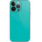Aqua Blue Blue Solid iPhone 14 Pro Skin