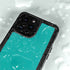 Aqua Blue Blue Solid iPhone 14 Pro Waterproof Case