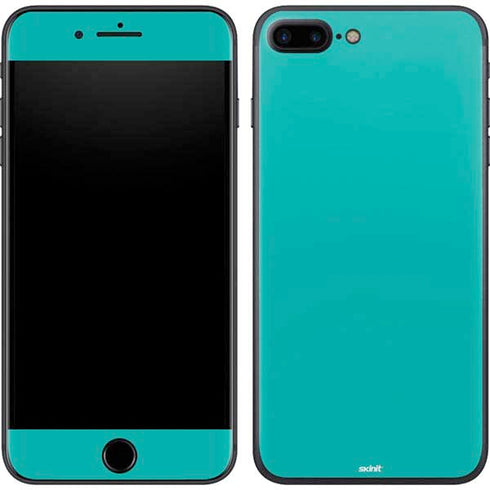 Aqua Blue Blue Solid iPhone 7 Plus Skin