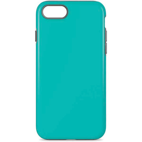 Aqua Blue Blue Solid iPhone 7 Pro Case