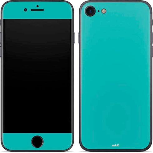 Aqua Blue Blue Solid iPhone 7 Skin
