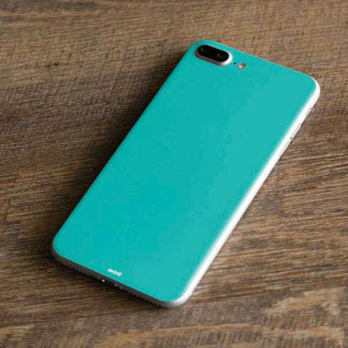 Aqua Blue Blue Solid iPhone 8 Plus Skin