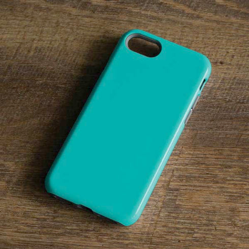 Aqua Blue Blue Solid iPhone 8 Pro Case