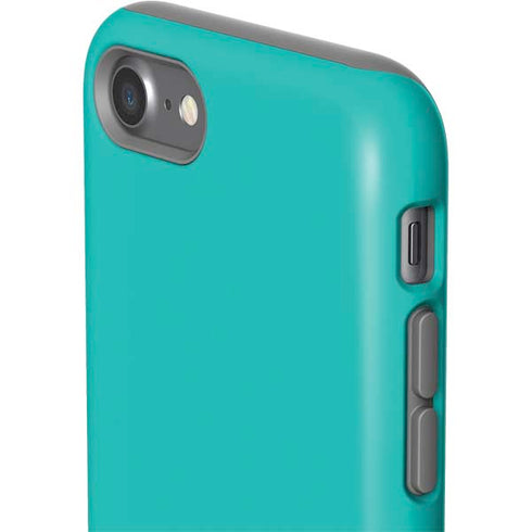 Aqua Blue Blue Solid iPhone SE (2nd & 3rd Gen) Pro Case