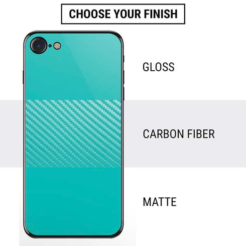 Aqua Blue Blue Solid iPhone SE (2nd & 3rd Gen) Skin