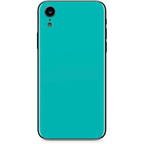 Aqua Blue Blue Solid iPhone XR Skin