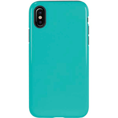 Aqua Blue Blue Solid iPhone XS Pro Case