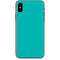 Aqua Blue Blue Solid iPhone XS Skin