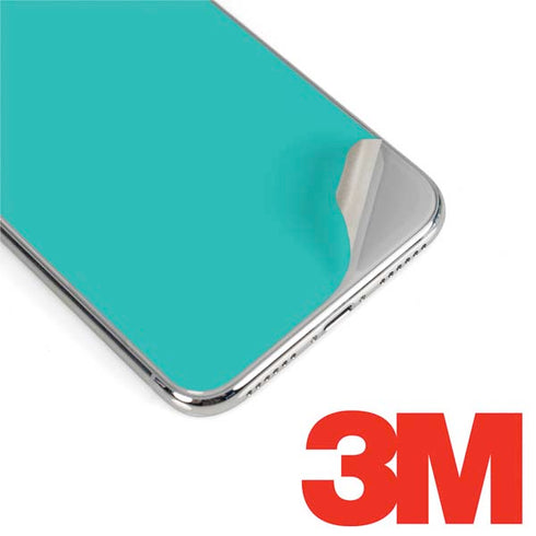 Aqua Blue Blue Solid iPhone XS Skin