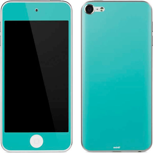 Aqua Blue Blue Solid Apple iPod Skin