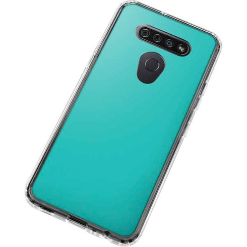 Aqua Blue LG K51/Q51 Clear Case