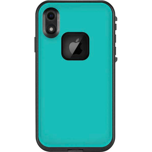 Aqua Blue Blue Solid LifeProof Fre iPhone Skin