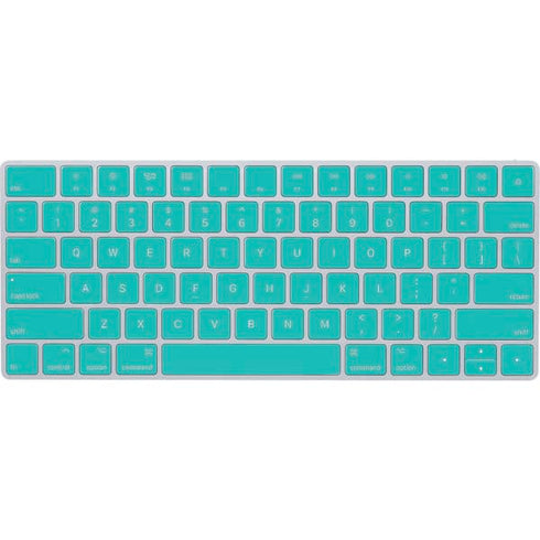Aqua Blue Blue Solid Magic Keyboard Skin