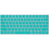 Aqua Blue Blue Solid Magic Keyboard Skin