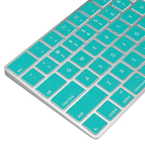 Aqua Blue Blue Solid Magic Keyboard Skin