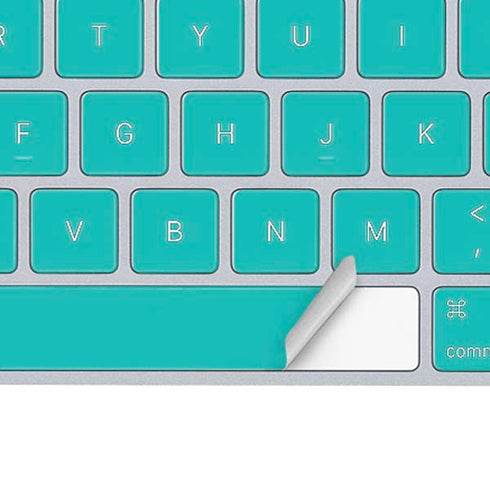 Aqua Blue Blue Solid Magic Keyboard Skin