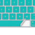 Aqua Blue Blue Solid Magic Keyboard Skin