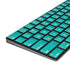 Aqua Blue Blue Solid Magic Keyboard with Numeric Keypad Skin