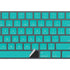 Aqua Blue Blue Solid Magic Keyboard with Numeric Keypad Skin