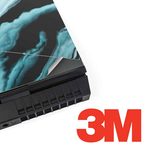 Aqua Blue Marble Ink Dell Alienware Skin