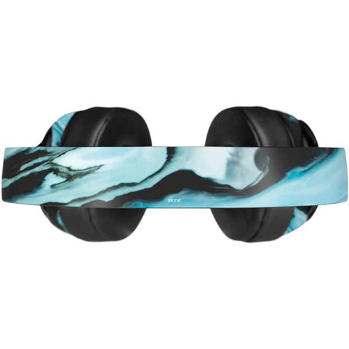 Aqua Blue Marble Ink Beats Solo Pro Skin