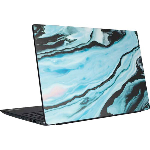 Aqua Blue Marble Ink Dell Vostro Skin