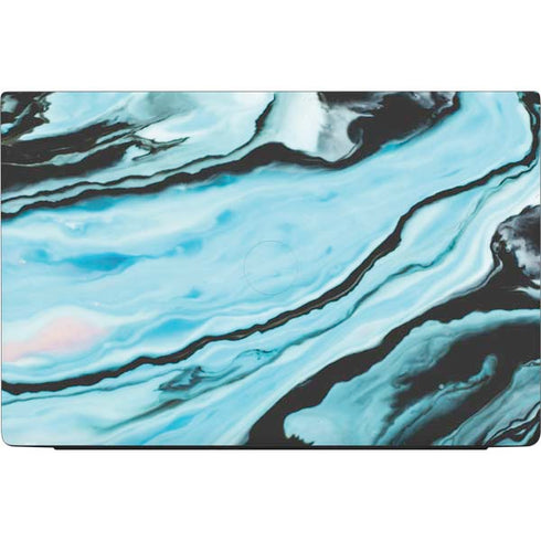 Aqua Blue Marble Ink Dell Vostro Skin