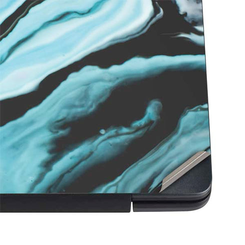 Aqua Blue Marble Ink Dell Vostro Skin