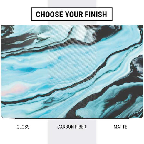 Aqua Blue Marble Ink Dell Vostro Skin