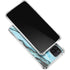 Aqua Blue Marble Ink Galaxy A12 Clear Case