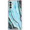 Aqua Blue Marble Ink Galaxy A13 5G Clear Case