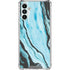 Aqua Blue Marble Ink Galaxy A13 5G Clear Case