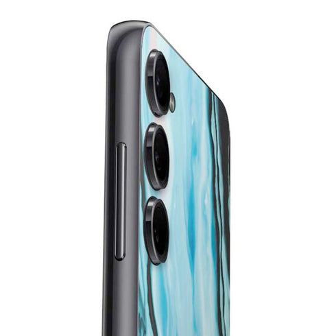 Aqua Blue Marble Ink Galaxy A14 5G Skin