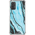 Aqua Blue Marble Ink Galaxy A32 5G Clear Case