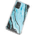 Aqua Blue Marble Ink Galaxy A32 5G Clear Case