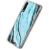 Aqua Blue Marble Ink Galaxy A50 Clear Case