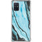 Aqua Blue Marble Ink Galaxy A71 5G Clear Case