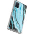 Aqua Blue Marble Ink Galaxy A71 5G Clear Case