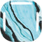 Aqua Blue Marble Ink Galaxy Buds Live Skin