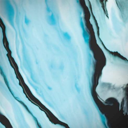 Aqua Blue Marble Ink Galaxy Note 8 Skin