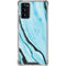 Aqua Blue Marble Ink Galaxy Note20 5G Clear Case